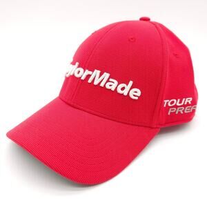 TaylorMade SLDR Golf Strapback Hat Ball Cap Adjustable Red Tour Preferred Unisex